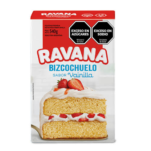 BIZCOCHUELO RAVANA 540GR VAINILLA
